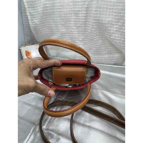 Tommy Hilfiger RED MINI CLUTCH HANDBAG PURSE VINTAGE - Picture 4 of 13